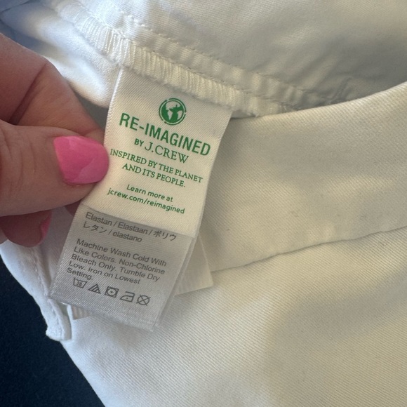 Re-imagined by J.CREW white chinos w/ strectch🤍cute comfy classics-zoom in 4more - Picture 11 of 14